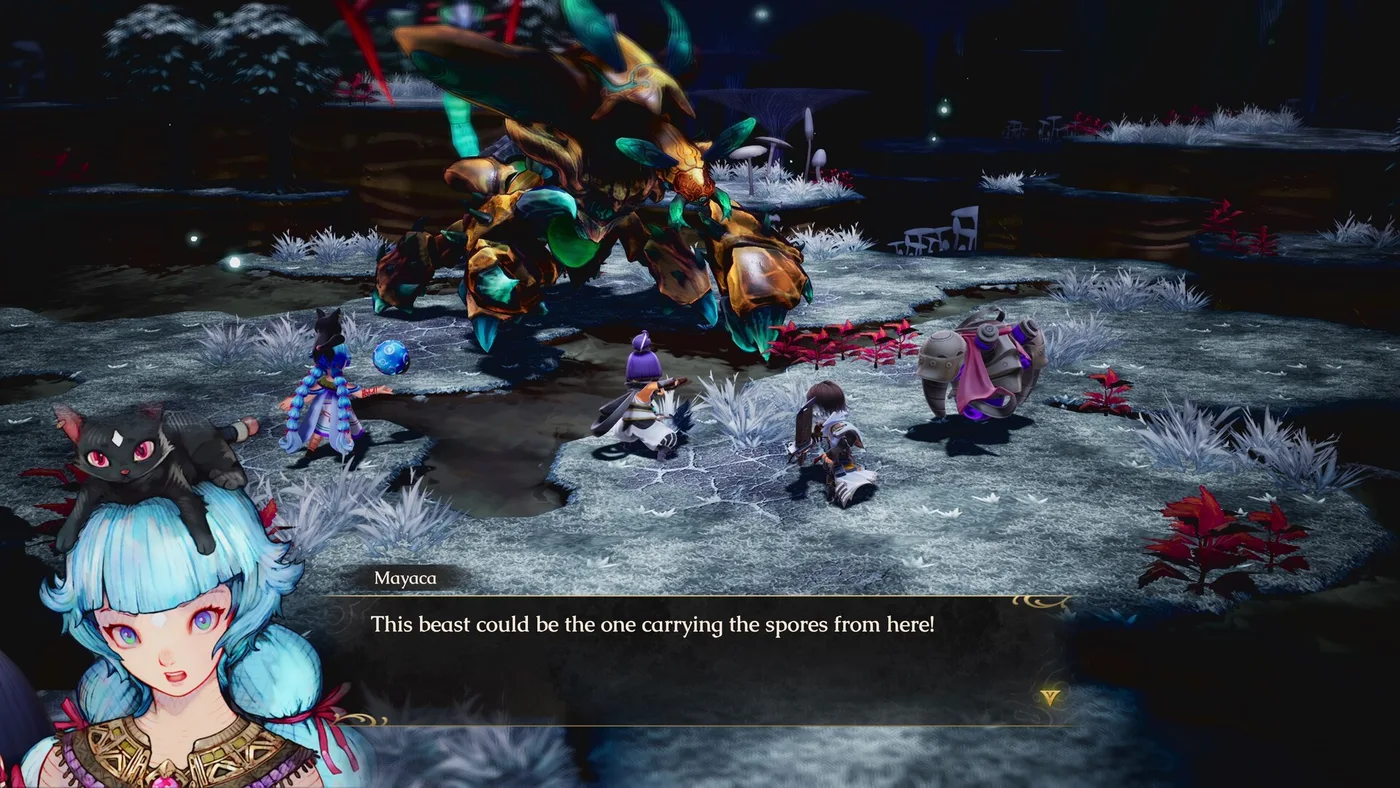 The English Steam screenshot names the character Mayaca.